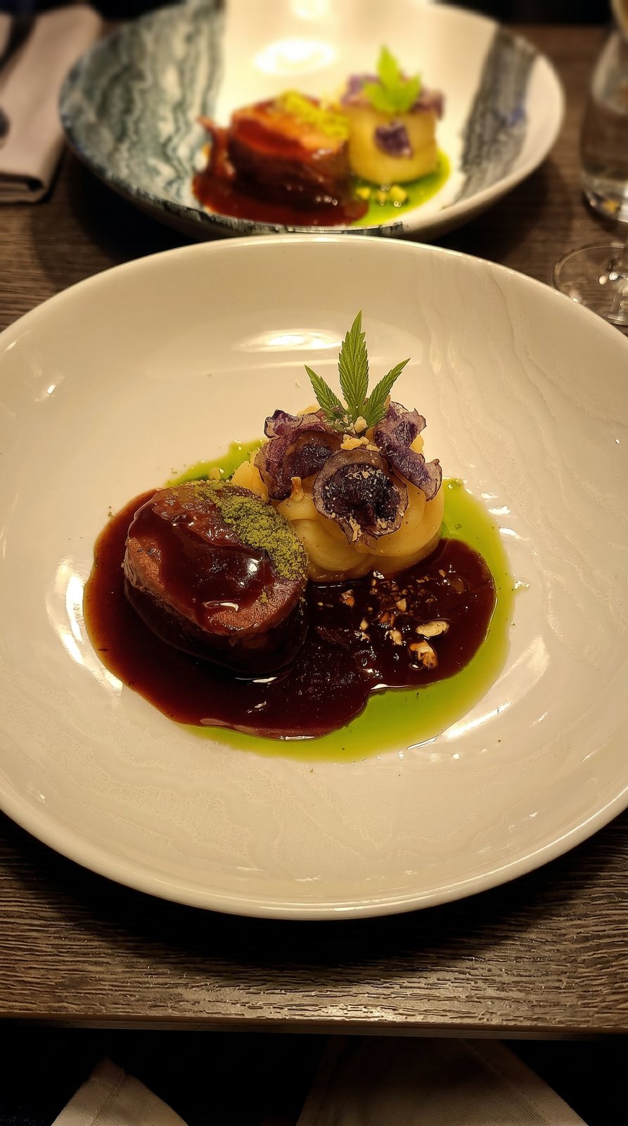 Schmorbraten mit Kartoffelpüree und Jus