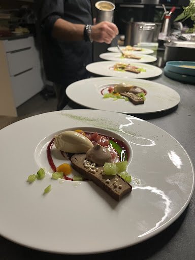 Dessert-Variation mit Eis und Terrine